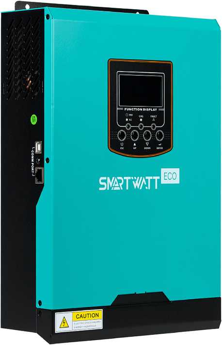 Солнечный инвертор SMARTWATT INV ECO II, 3.5 кВт, АКБ 24 В, 1 фаза, 1 MPPT Солнечная энергия фото, изображение