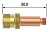 FUBAG Корпус цанги c газовой линзой ф3.2 FB TIG 17-18-26 (FB45V27) Аксессуары к горелкам TIG, MIG/MAG фото, изображение